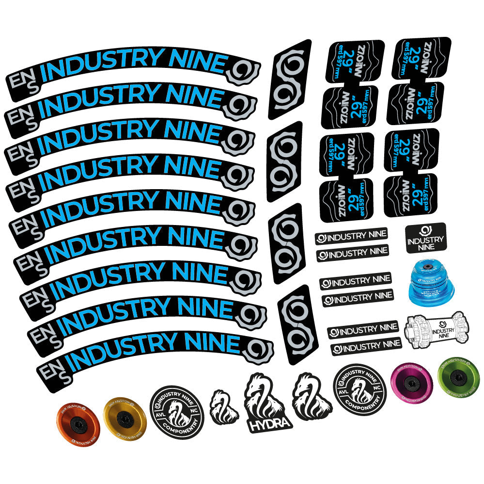 Autocollant Industry Nine Enduro S, Roues VTT 29, Vélo vinyle autocollant