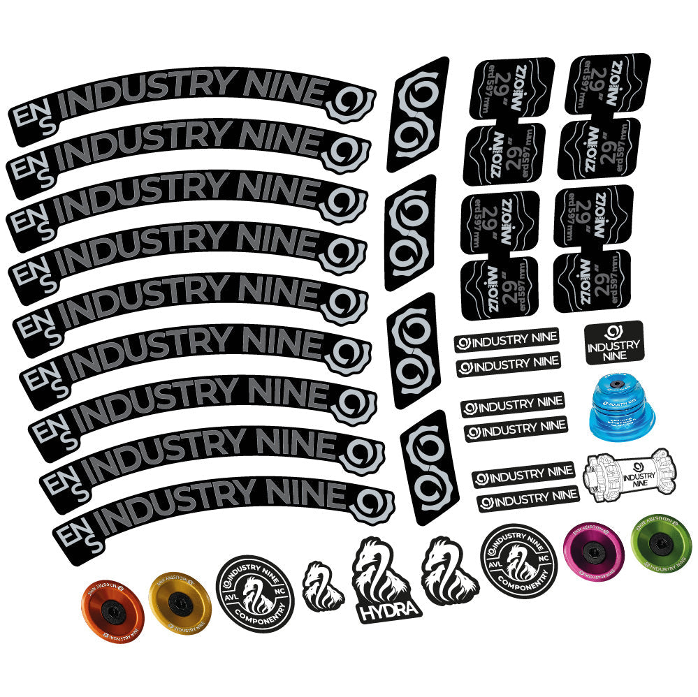 Autocollant Industry Nine Enduro S, Roues VTT 29, Vélo vinyle autocollant