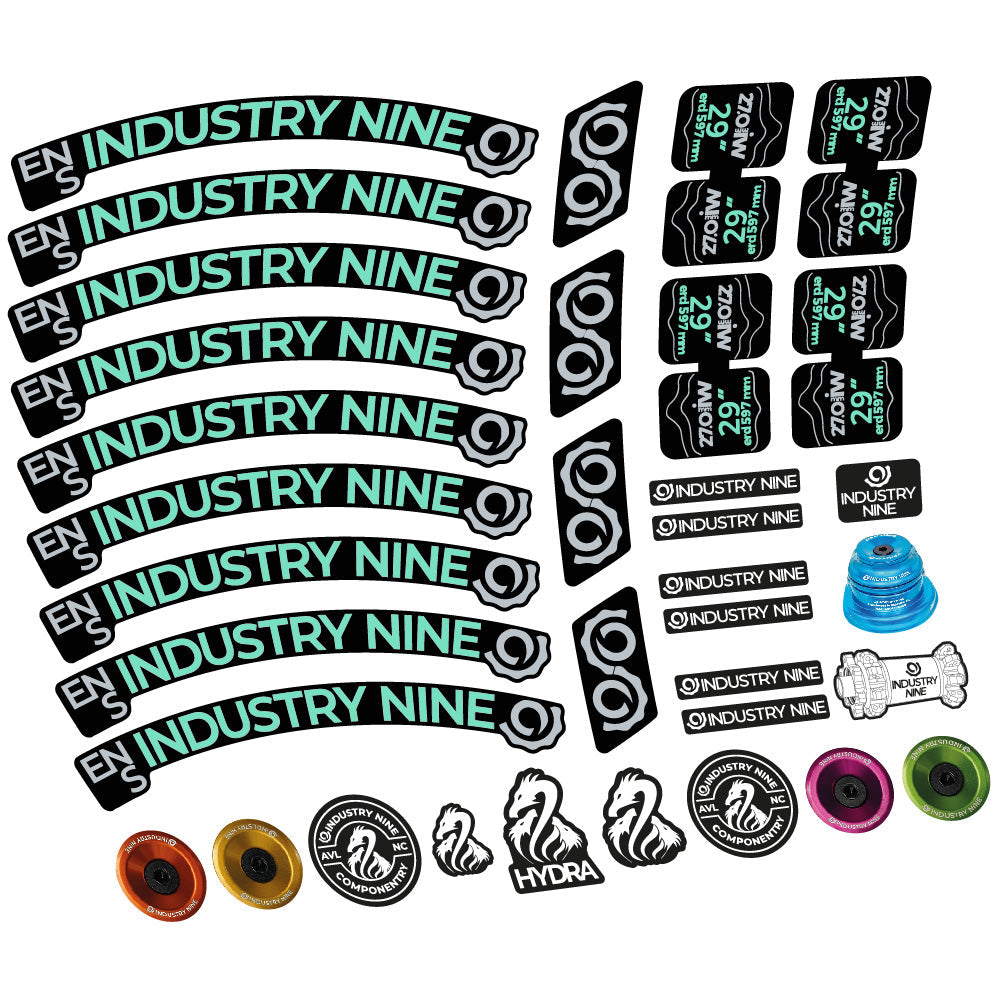 Autocollant Industry Nine Enduro S, Roues VTT 29, Vélo vinyle autocollant