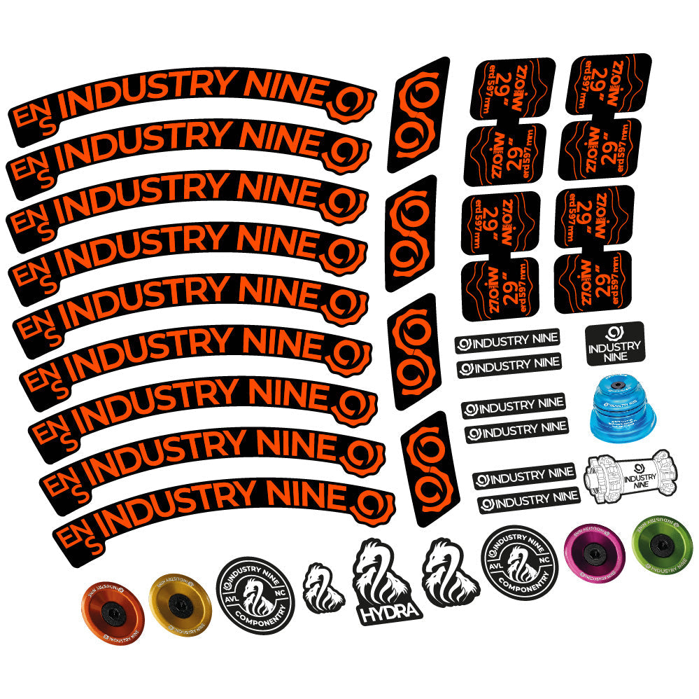 Autocollant Industry Nine Enduro S, Roues VTT 29, Vélo vinyle autocollant