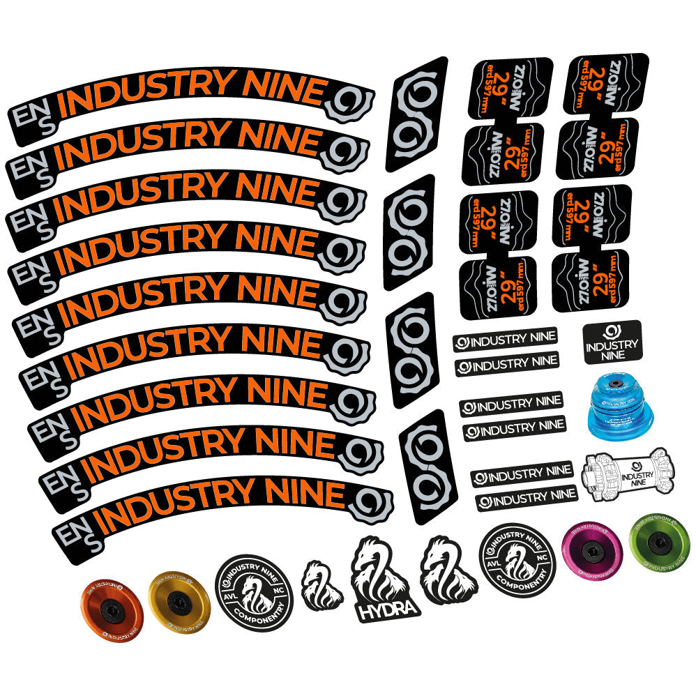 Autocollant Industry Nine Enduro S, Roues VTT 29, Vélo vinyle autocollant