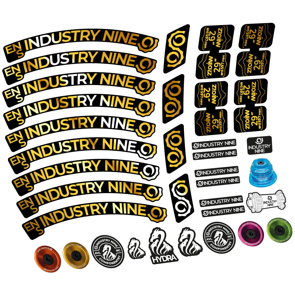 Autocollant Industry Nine Enduro S, Roues VTT 29, Vélo vinyle autocollant