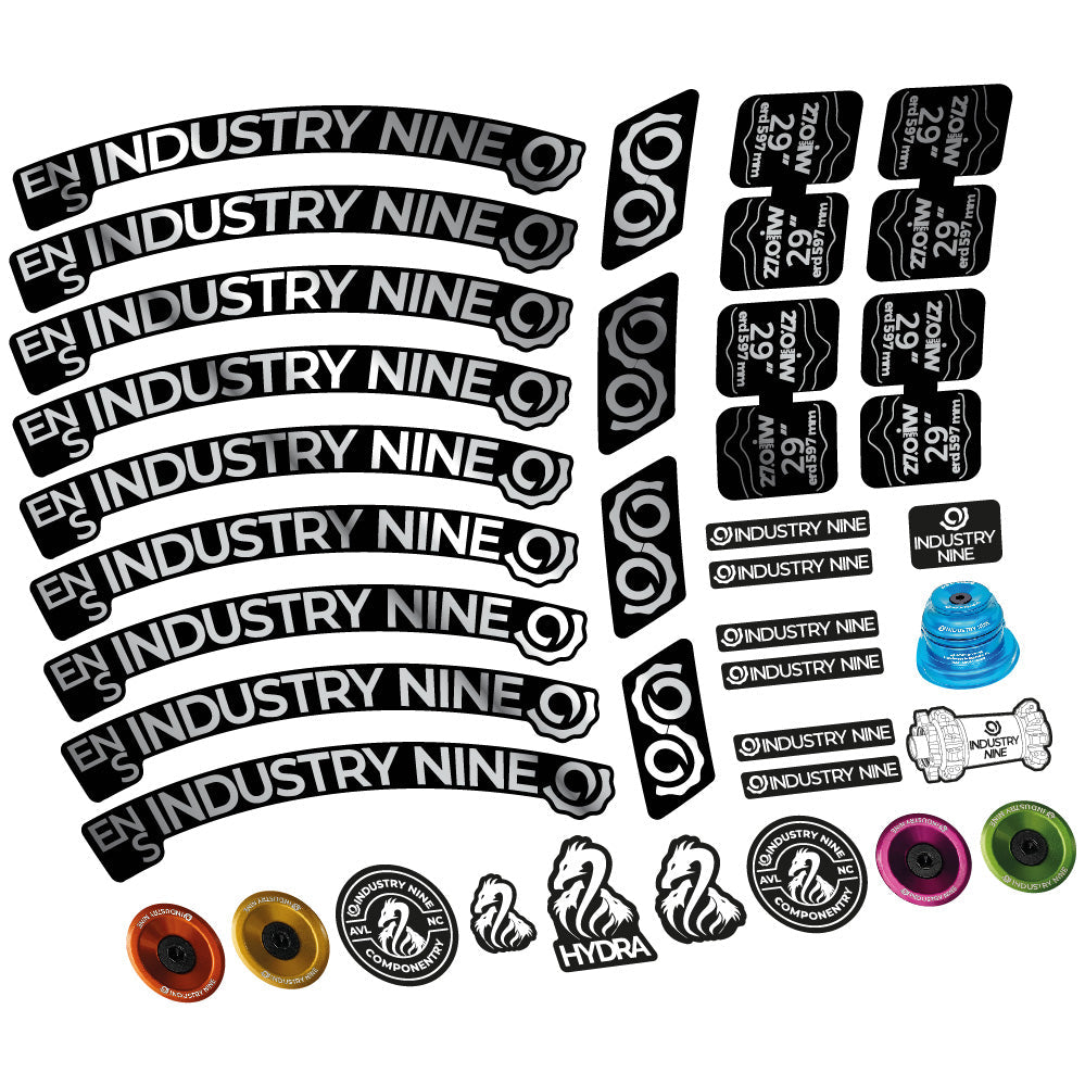 Autocollant Industry Nine Enduro S, Roues VTT 29, Vélo vinyle autocollant