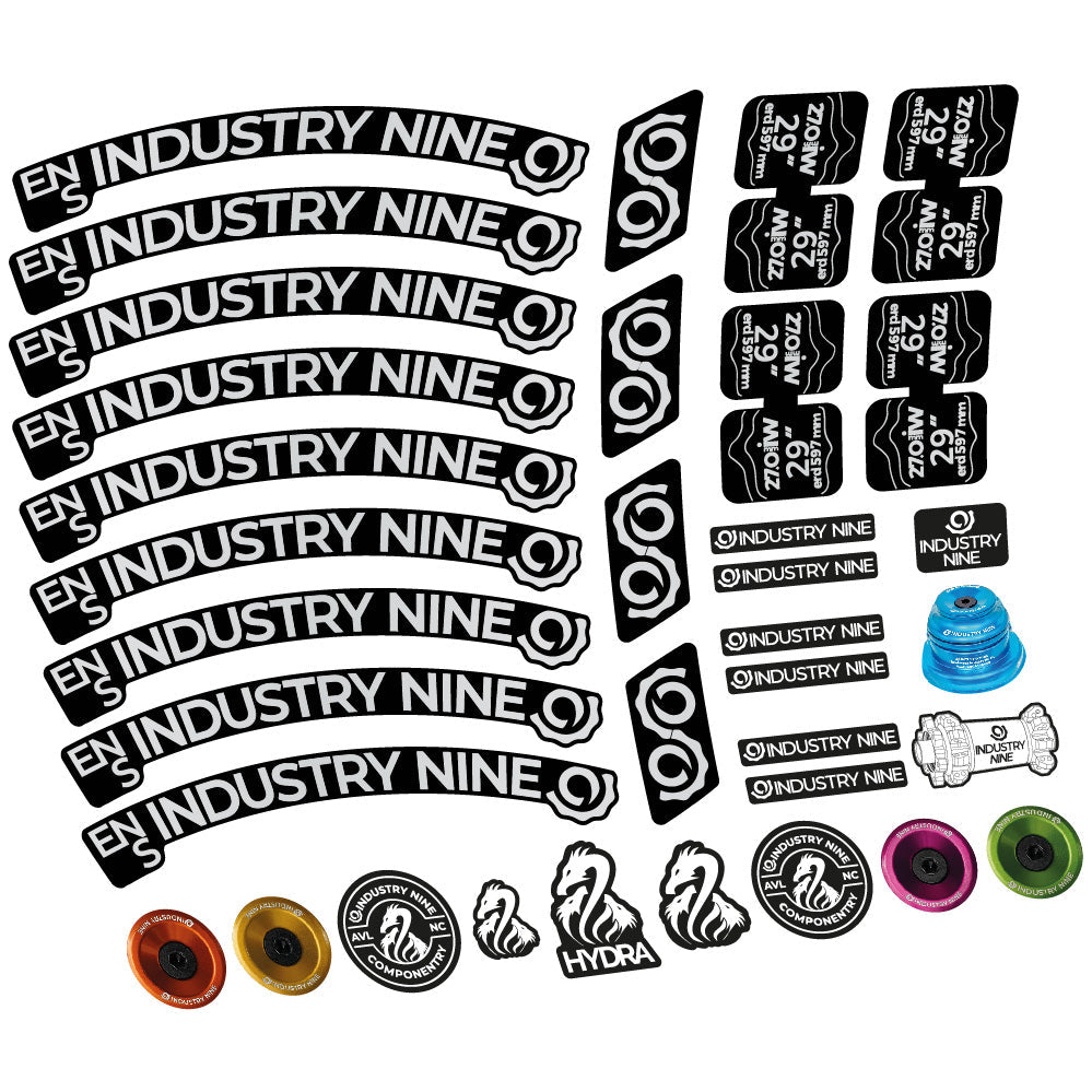 Autocollant Industry Nine Enduro S, Roues VTT 29, Vélo vinyle autocollant