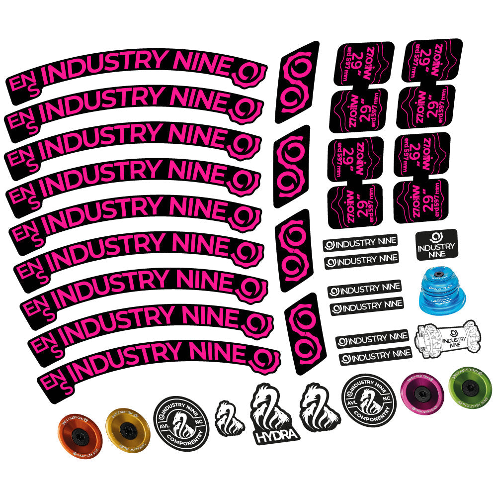 Autocollant Industry Nine Enduro S, Roues VTT 29, Vélo vinyle autocollant