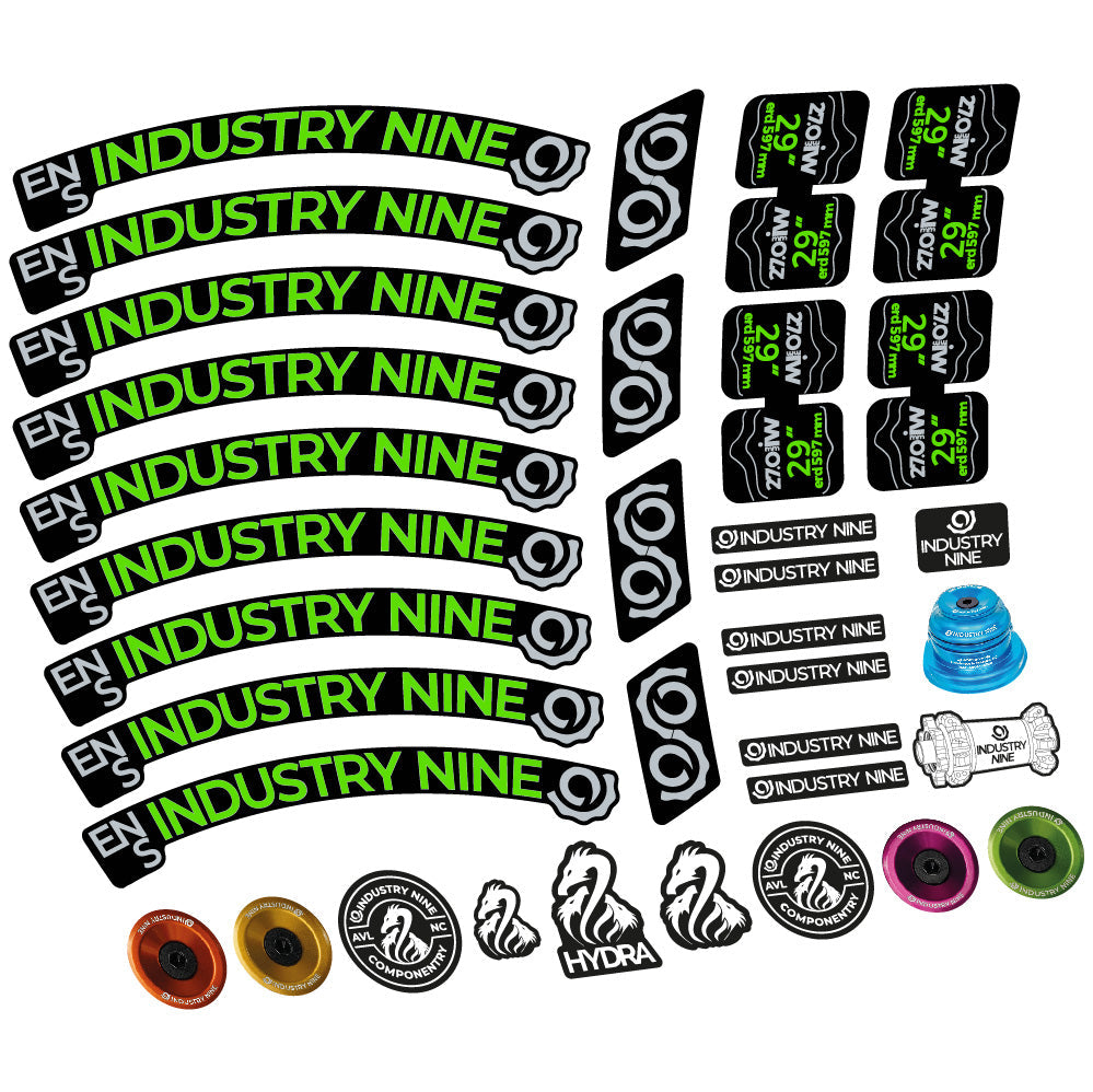 Autocollant Industry Nine Enduro S, Roues VTT 29, Vélo vinyle autocollant