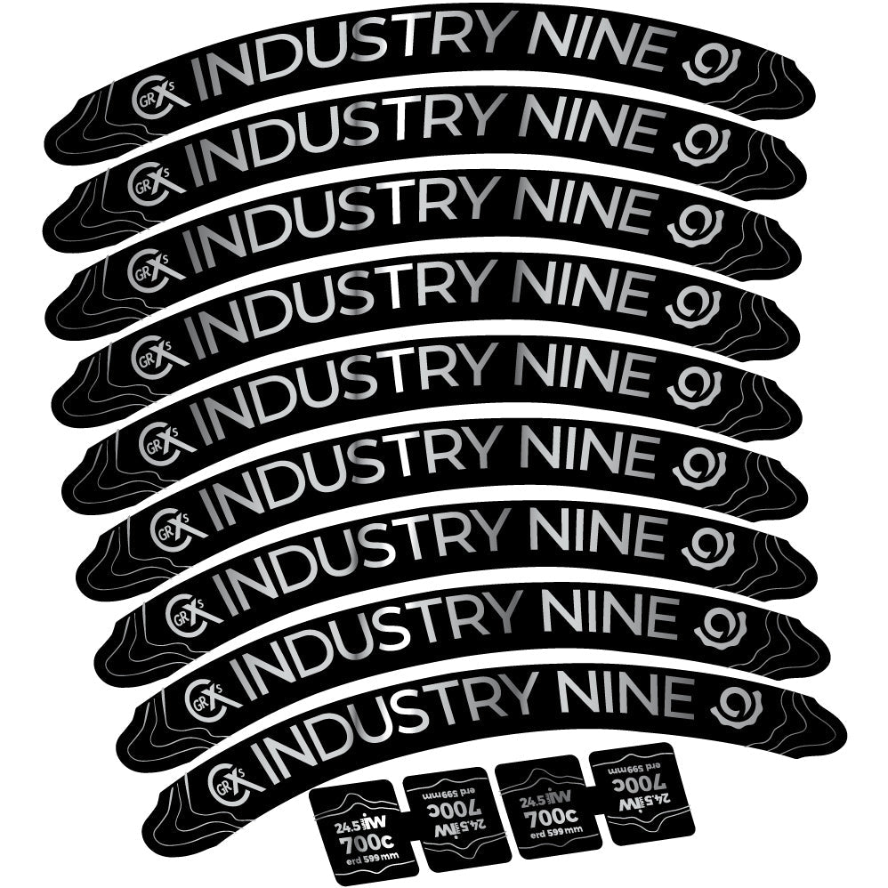 Autocollant Industry Nine GRCX Mountain Wheel Vélo vinyle autocollant