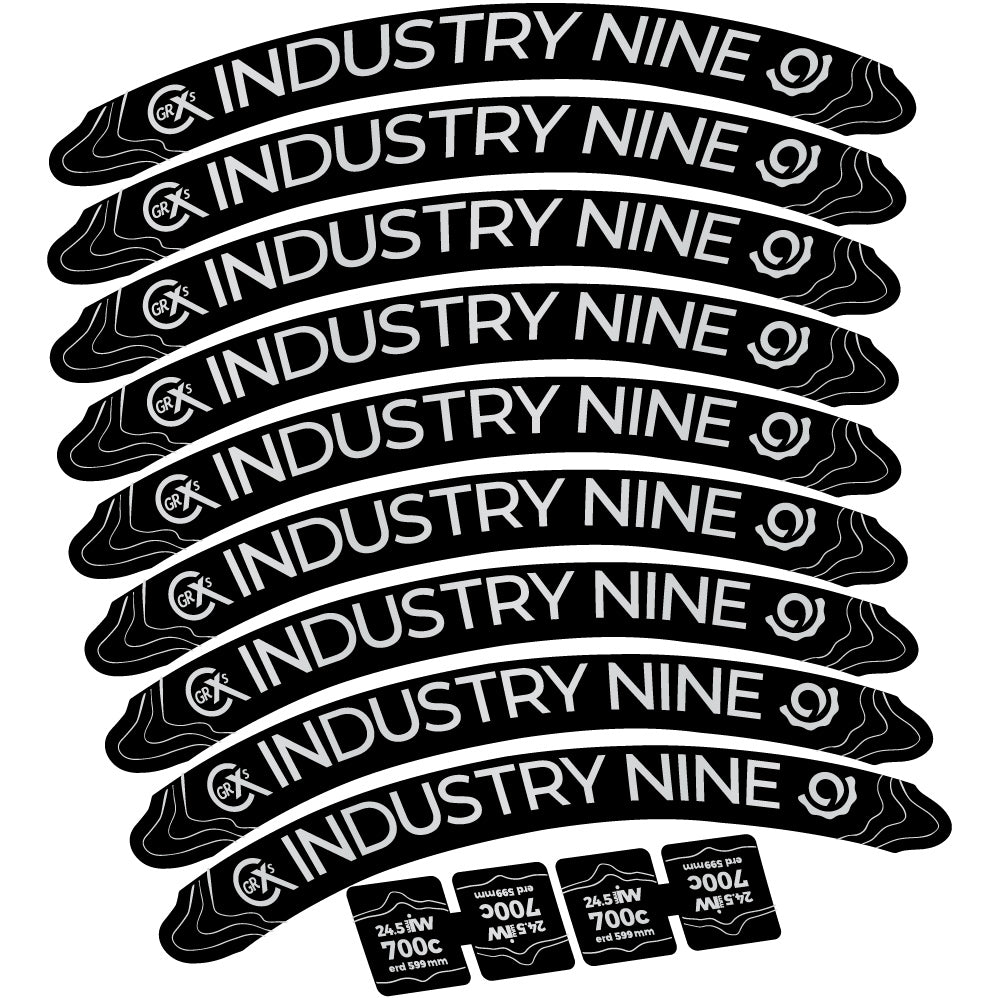 Autocollant Industry Nine GRCX Mountain Wheel Vélo vinyle autocollant