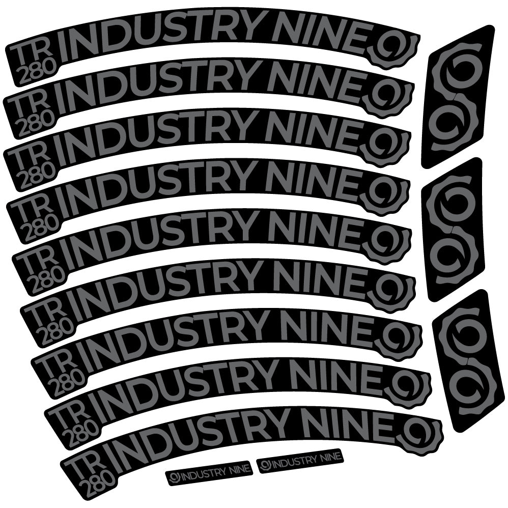 Autocollant Industry Nine Trail 280 Carbon Mountain Wheel Vélo vinyle autocollant