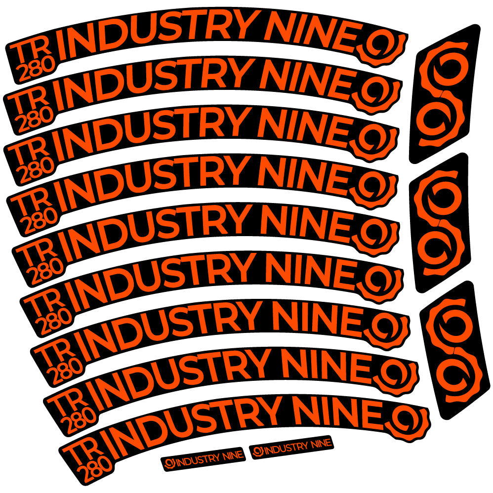 Autocollant Industry Nine Trail 280 Carbon Mountain Wheel Vélo vinyle autocollant