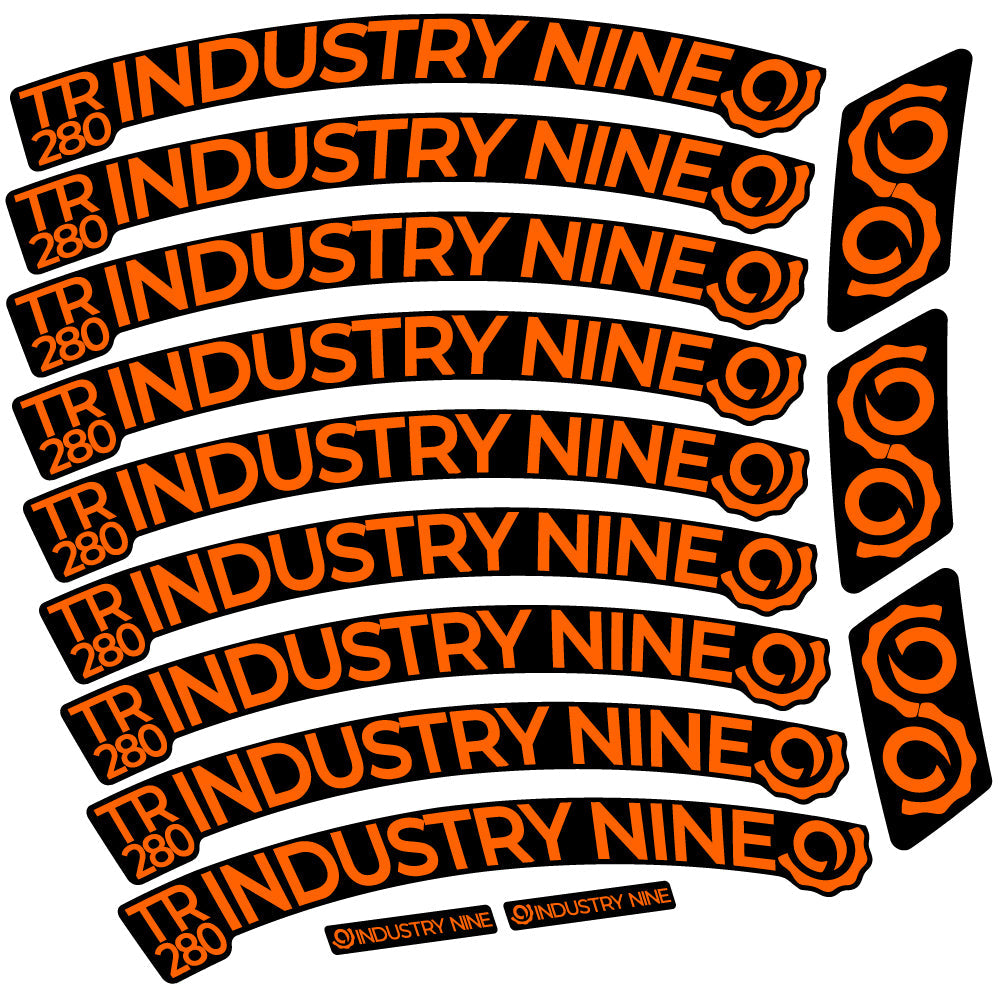 Autocollant Industry Nine Trail 280 Carbon Mountain Wheel Vélo vinyle autocollant