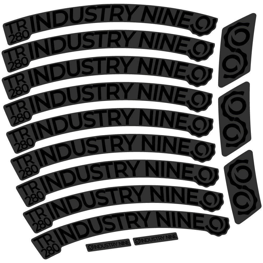 Autocollant Industry Nine Trail 280 Carbon Mountain Wheel Vélo vinyle autocollant
