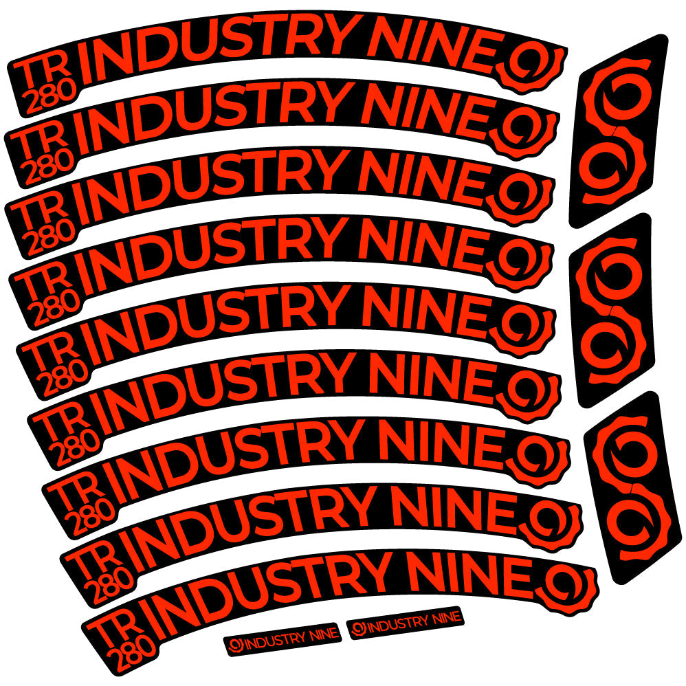 Autocollant Industry Nine Trail 280 Carbon Mountain Wheel Vélo vinyle autocollant