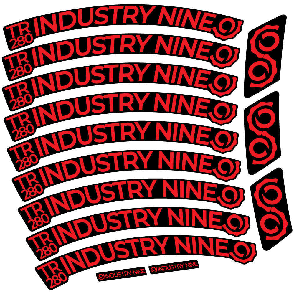 Autocollant Industry Nine Trail 280 Carbon Mountain Wheel Vélo vinyle autocollant
