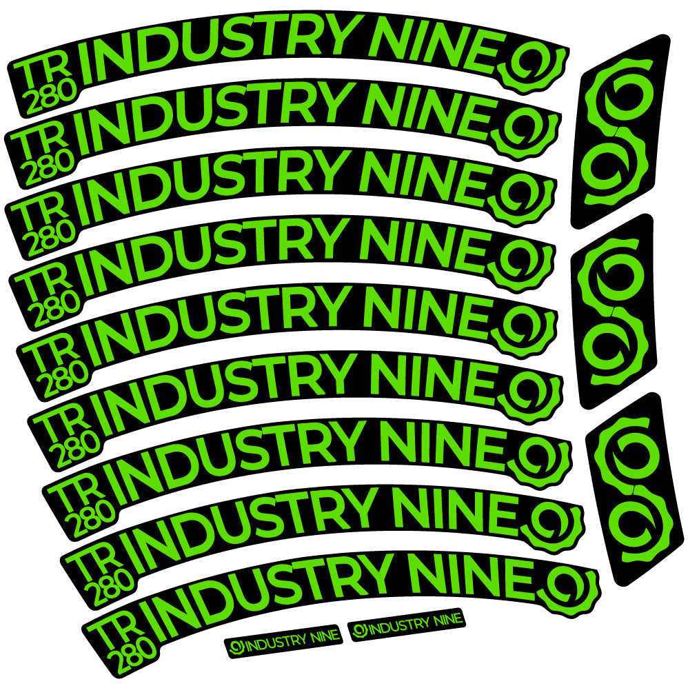 Autocollant Industry Nine Trail 280 Carbon Mountain Wheel Vélo vinyle autocollant