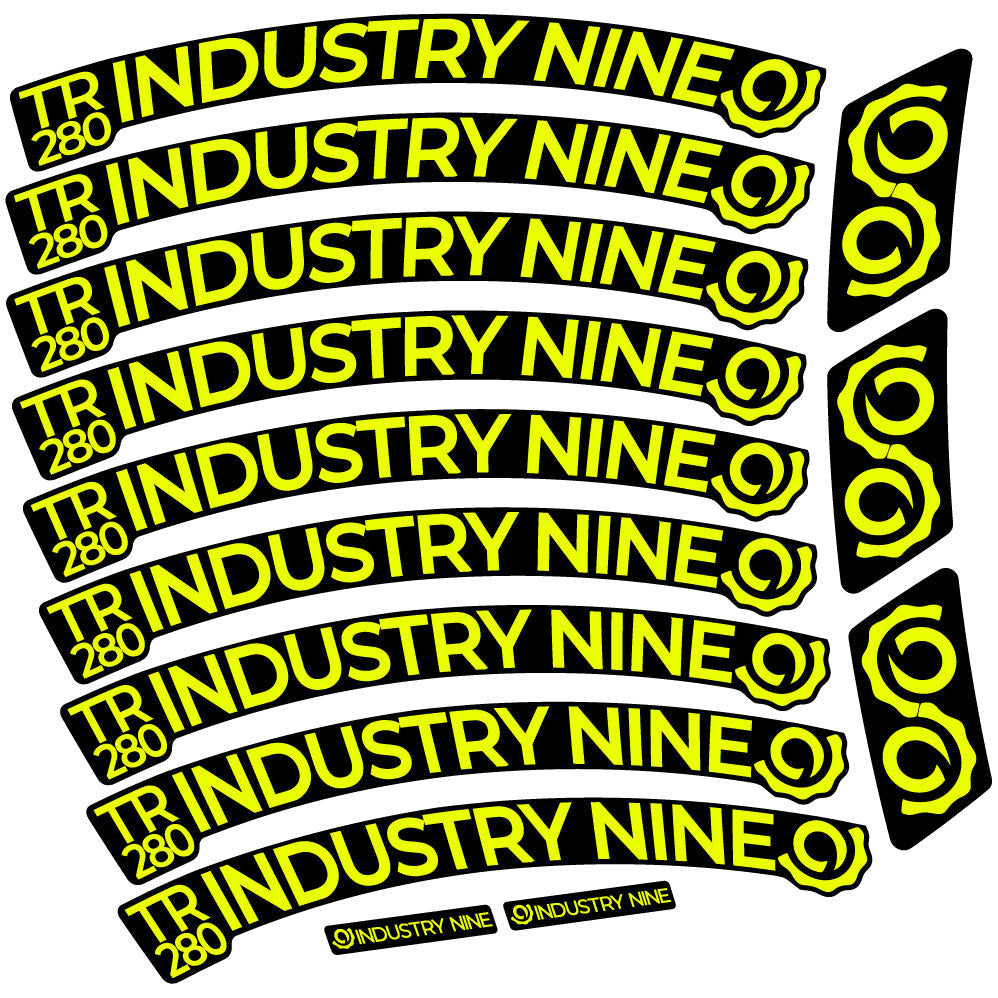 Autocollant Industry Nine Trail 280 Carbon Mountain Wheel Vélo vinyle autocollant