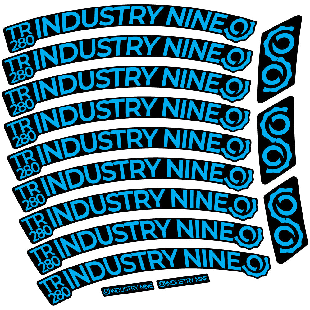 Autocollant Industry Nine Trail 280 Carbon Mountain Wheel Vélo vinyle autocollant