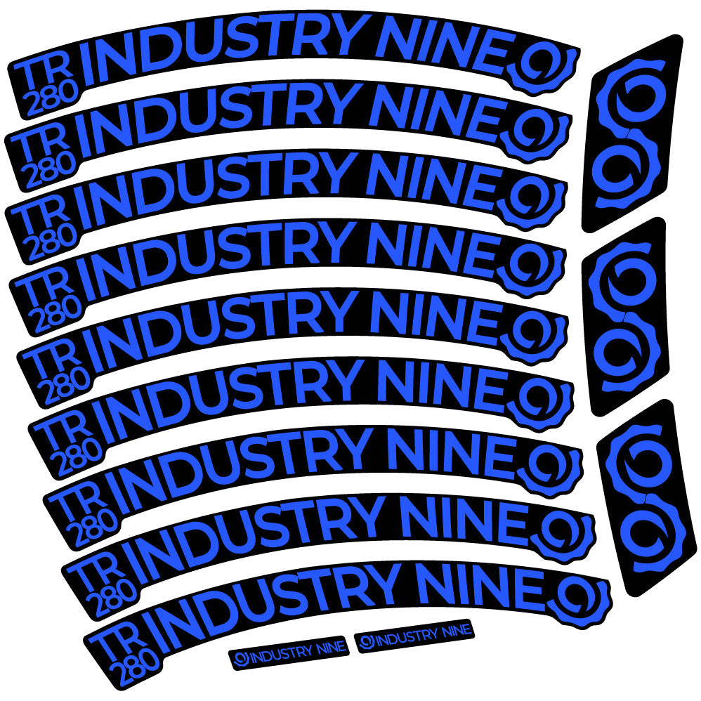 Autocollant Industry Nine Trail 280 Carbon Mountain Wheel Vélo vinyle autocollant