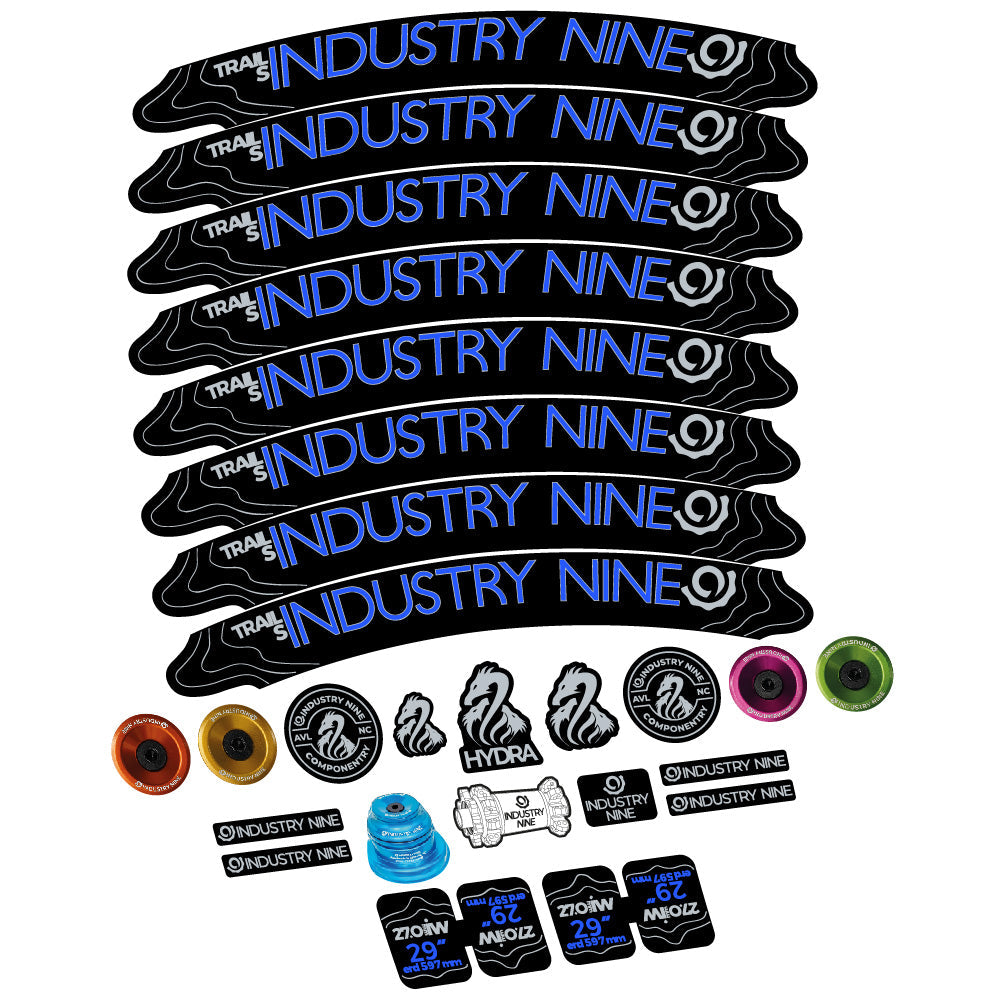Autocollant Industry Nine Trail S, Roues VTT 29, Vélo vinyle autocollant