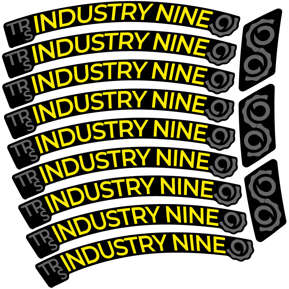 Autocollant Industry Nine Trail S Carbon Mountain Wheel Vélo vinyle autocollant
