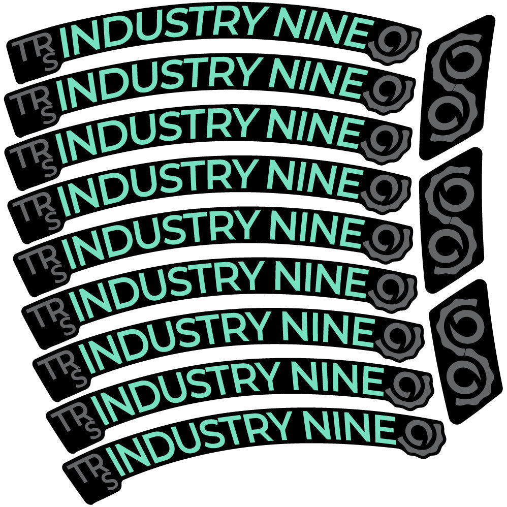 Autocollant Industry Nine Trail S Carbon Mountain Wheel Vélo vinyle autocollant