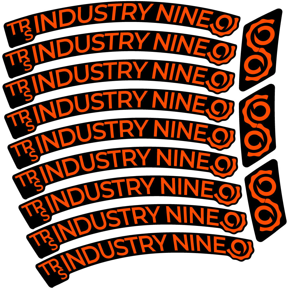 Autocollant Industry Nine Trail S Carbon Mountain Wheel Vélo vinyle autocollant