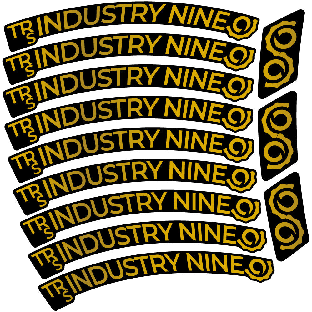 Autocollant Industry Nine Trail S Carbon Mountain Wheel Vélo vinyle autocollant