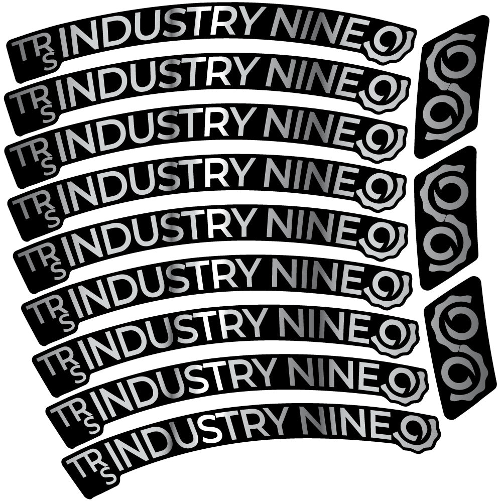 Autocollant Industry Nine Trail S Carbon Mountain Wheel Vélo vinyle autocollant