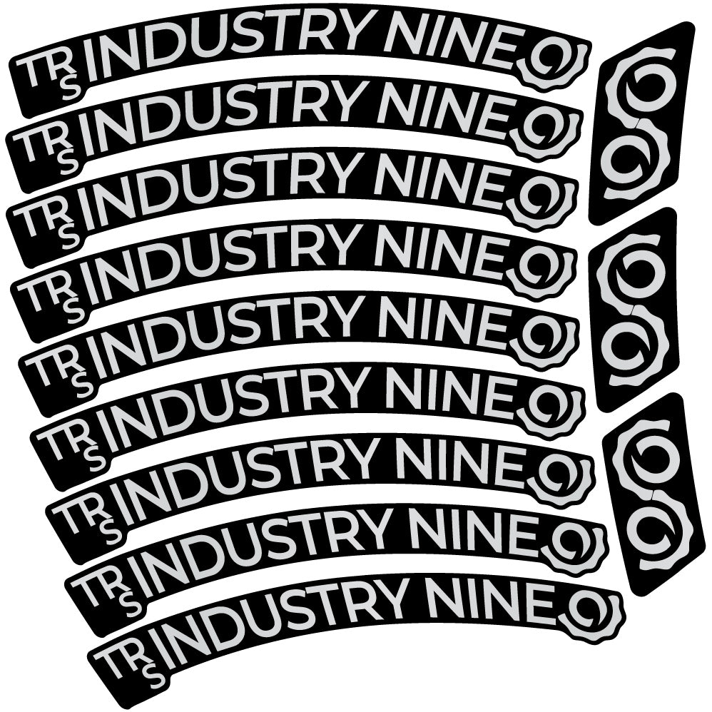 Autocollant Industry Nine Trail S Carbon Mountain Wheel Vélo vinyle autocollant
