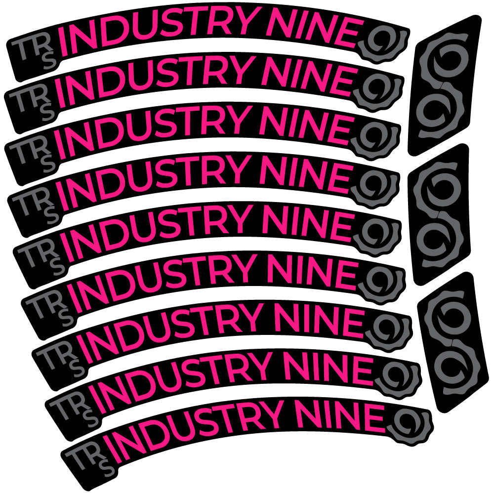 Autocollant Industry Nine Trail S Carbon Mountain Wheel Vélo vinyle autocollant