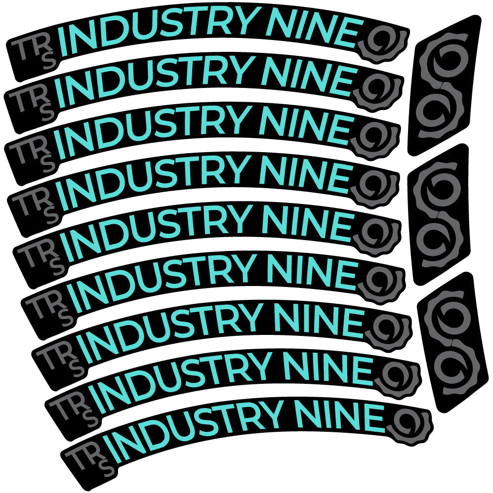 Autocollant Industry Nine Trail S Carbon Mountain Wheel Vélo vinyle autocollant