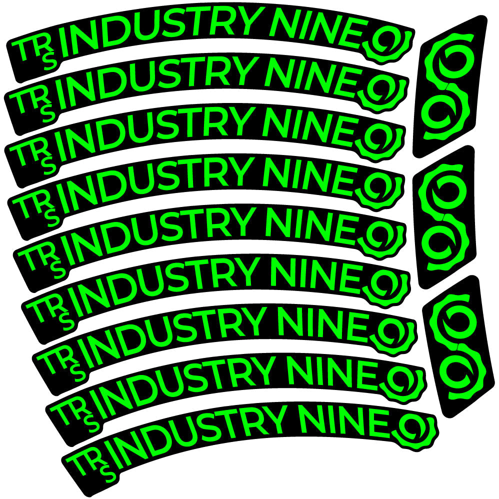 Autocollant Industry Nine Trail S Carbon Mountain Wheel Vélo vinyle autocollant
