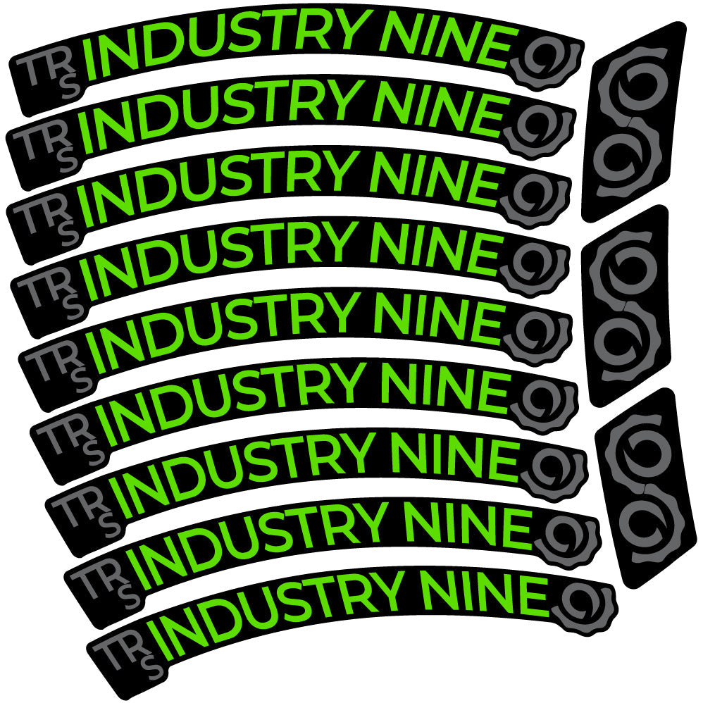 Autocollant Industry Nine Trail S Carbon Mountain Wheel Vélo vinyle autocollant