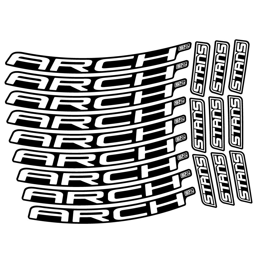Autocollant Stans Arch S2 Ver.2, Roues VTT 29, Autocollant Vélo vinyle