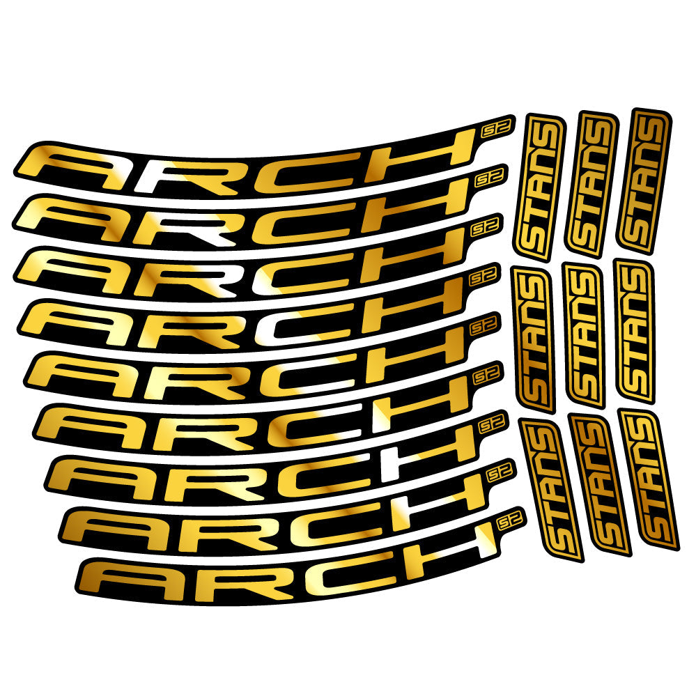 Autocollant Stans Arch S2 Ver.2, Roues VTT 29, Autocollant Vélo vinyle