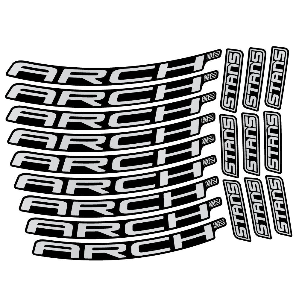Autocollant Stans Arch S2 Ver.2, Roues VTT 29, Autocollant Vélo vinyle