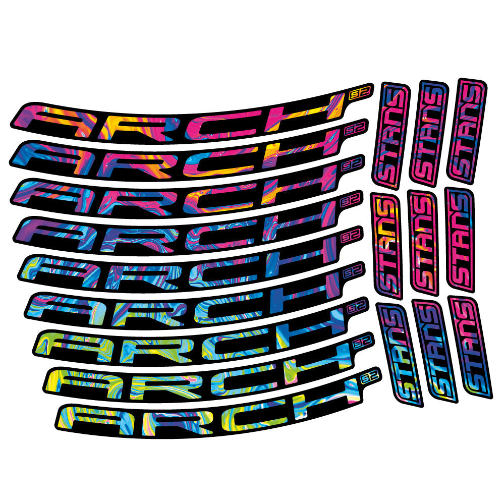 Autocollant Stans Arch S2 Ver.2, Roues VTT 29, Autocollant Vélo vinyle