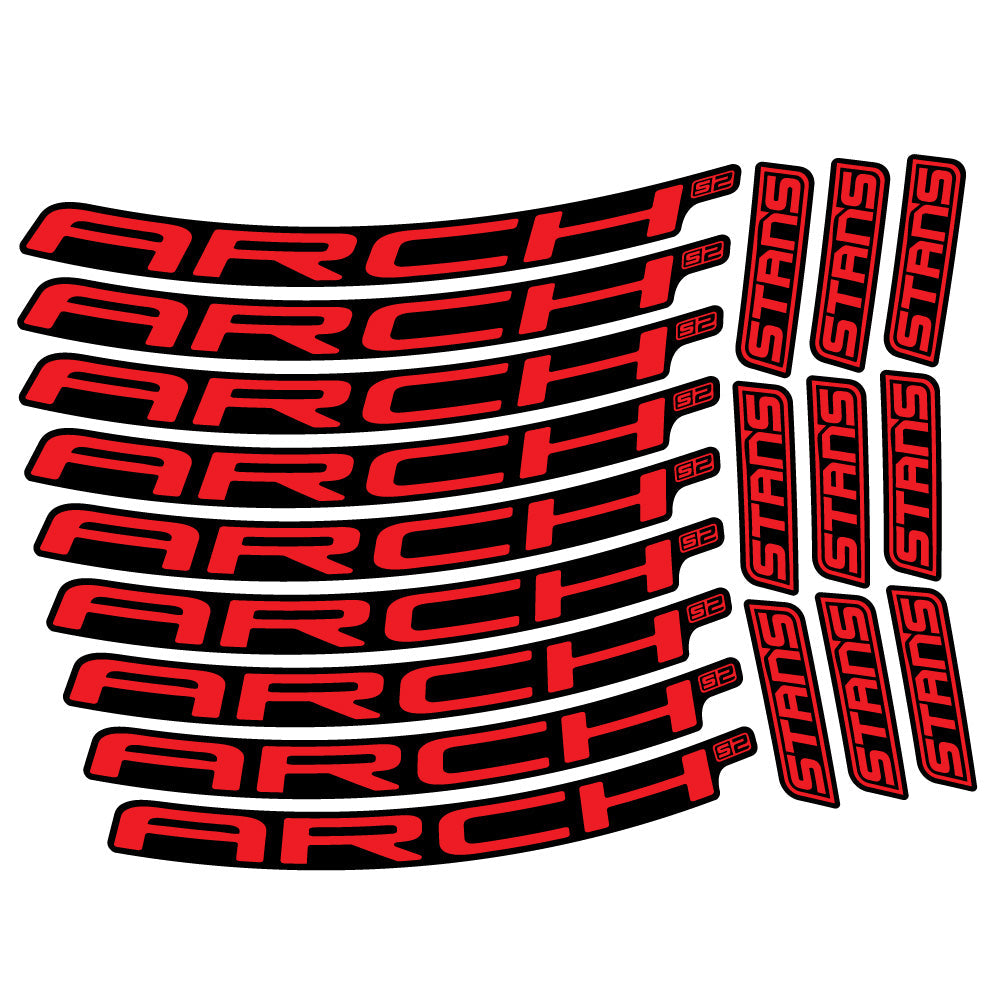 Autocollant Stans Arch S2 Ver.2, Roues VTT 29, Autocollant Vélo vinyle