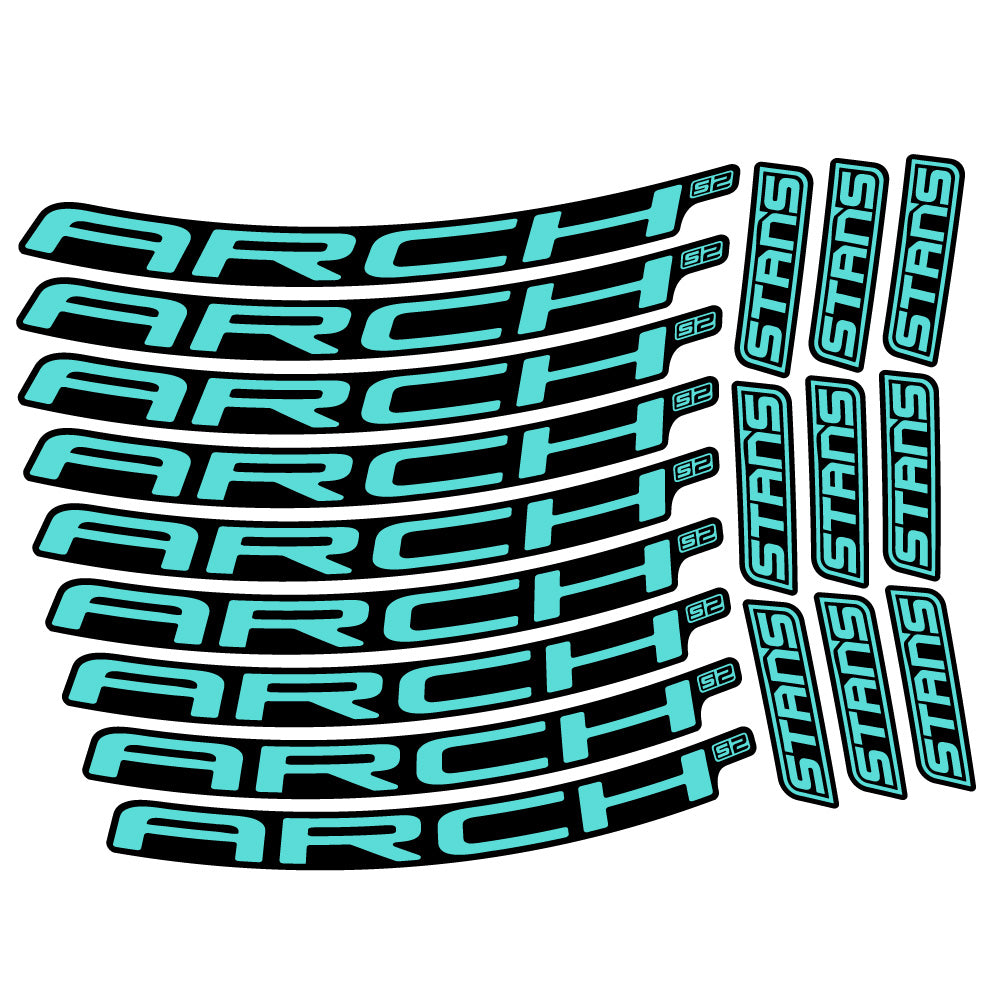 Autocollant Stans Arch S2 Ver.2, Roues VTT 29, Autocollant Vélo vinyle