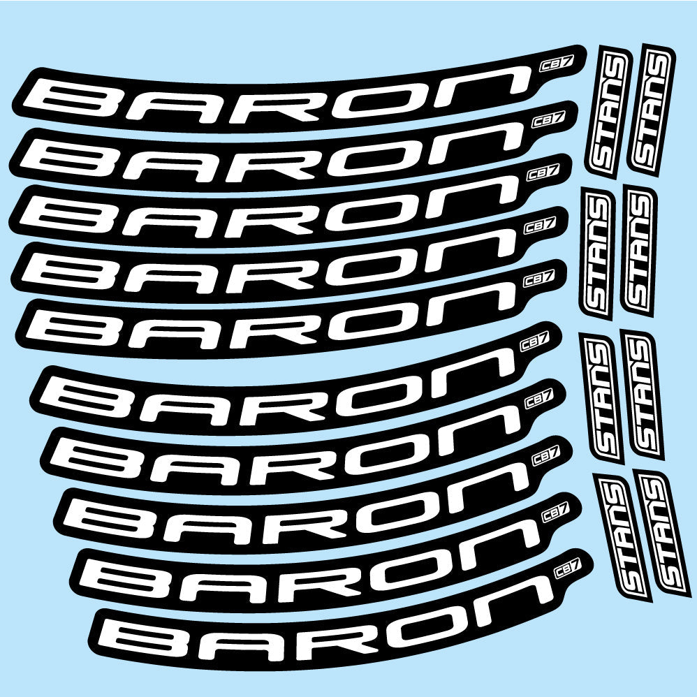 Autocollant Stans Baron CB7, Roues VTT 29, Autocollant Vélo vinyle