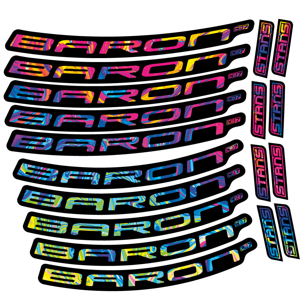 Autocollant Stans Baron CB7, Roues VTT 29, Autocollant Vélo vinyle