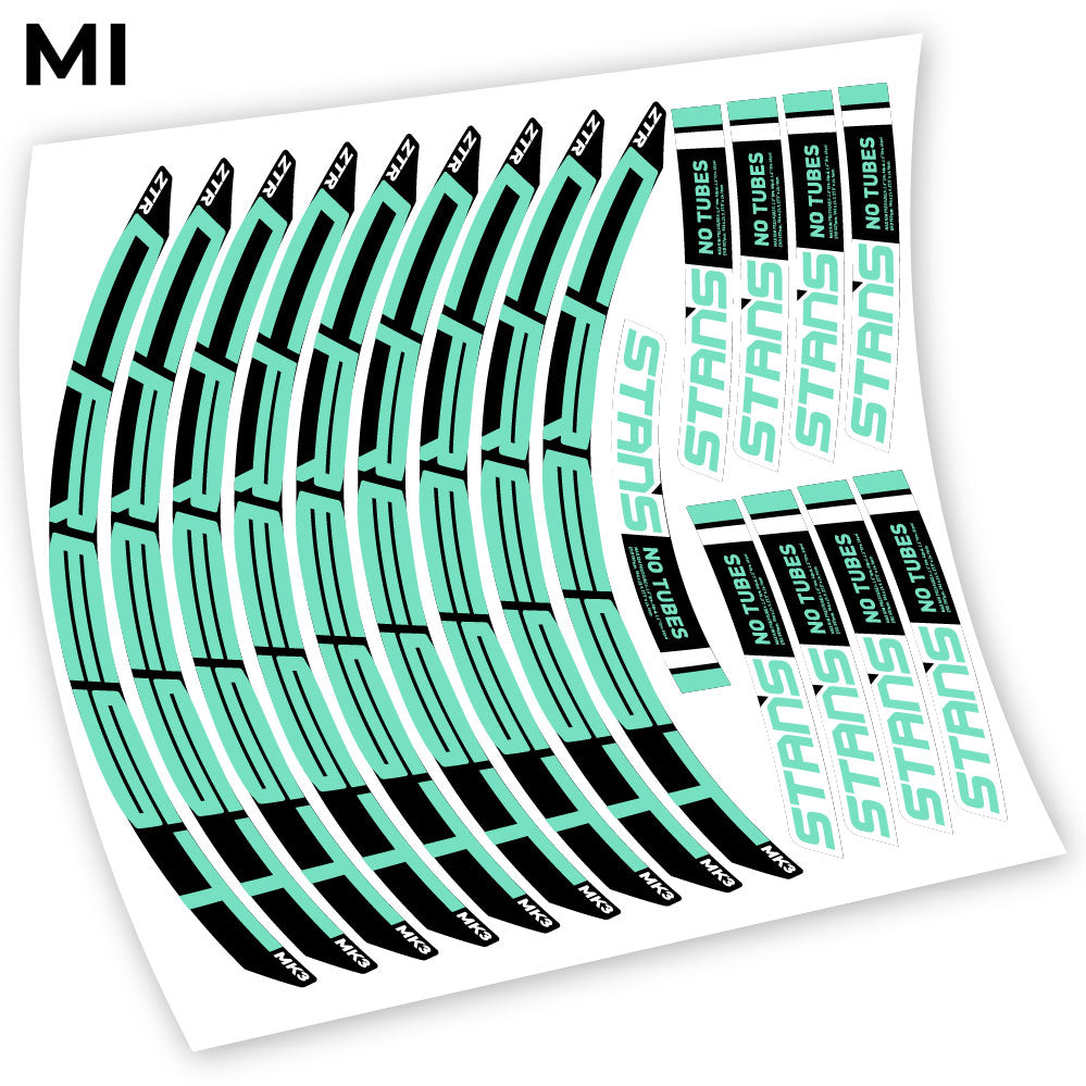 Autocollant, Notubes ZTR Crest MK3 2018, autocollant Mountain Wheel Vélos Vinyle