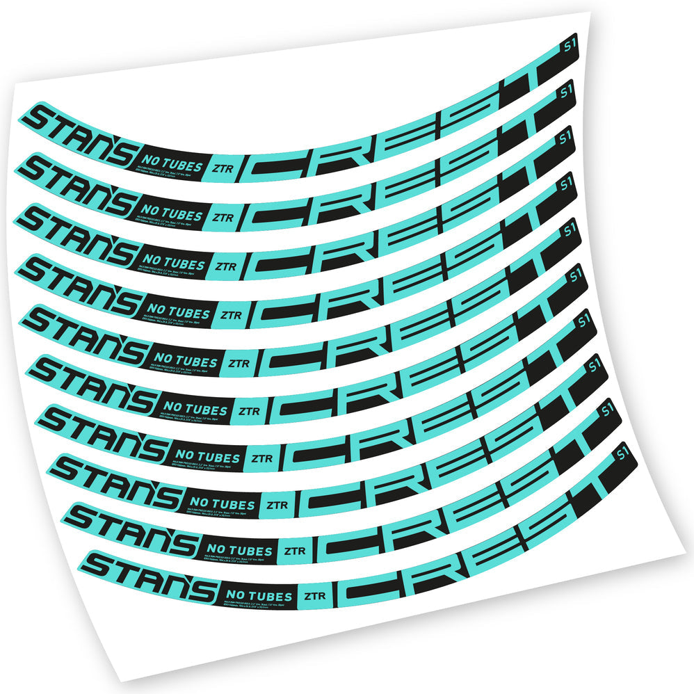 Autocollants, Stans Notubes ZTR Crest S1 2021, Roues VTT, Vélo vinyle sticker