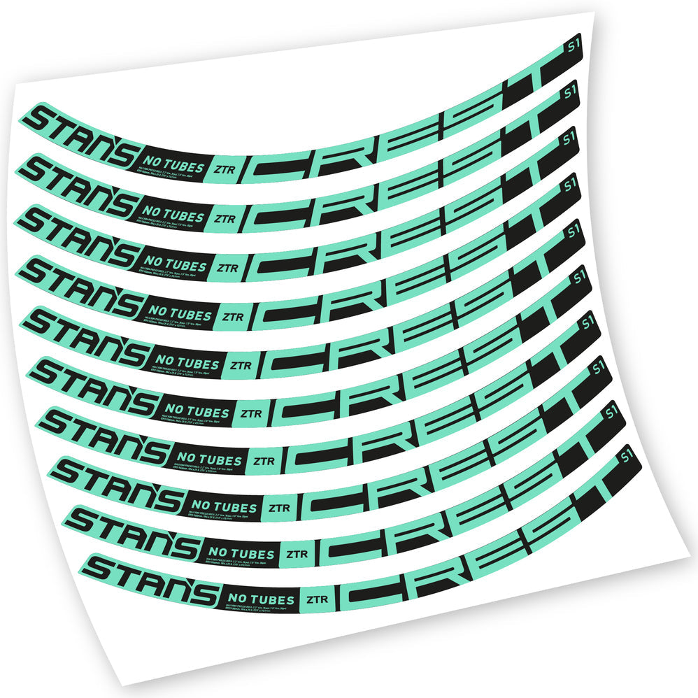 Autocollants, Stans Notubes ZTR Crest S1 2021, Roues VTT, Vélo vinyle sticker