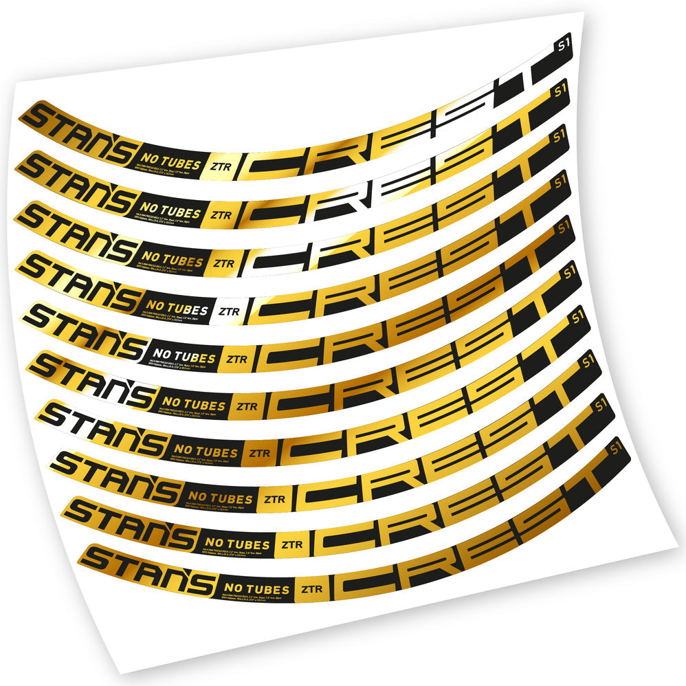 Autocollants, Stans Notubes ZTR Crest S1 2021, Roues VTT, Vélo vinyle sticker