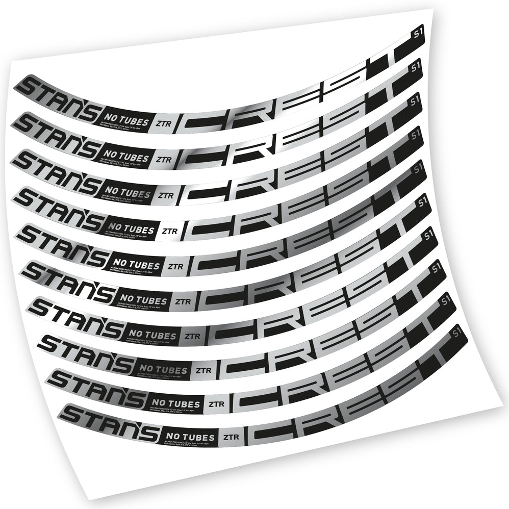 Autocollants, Stans Notubes ZTR Crest S1 2021, Roues VTT, Vélo vinyle sticker