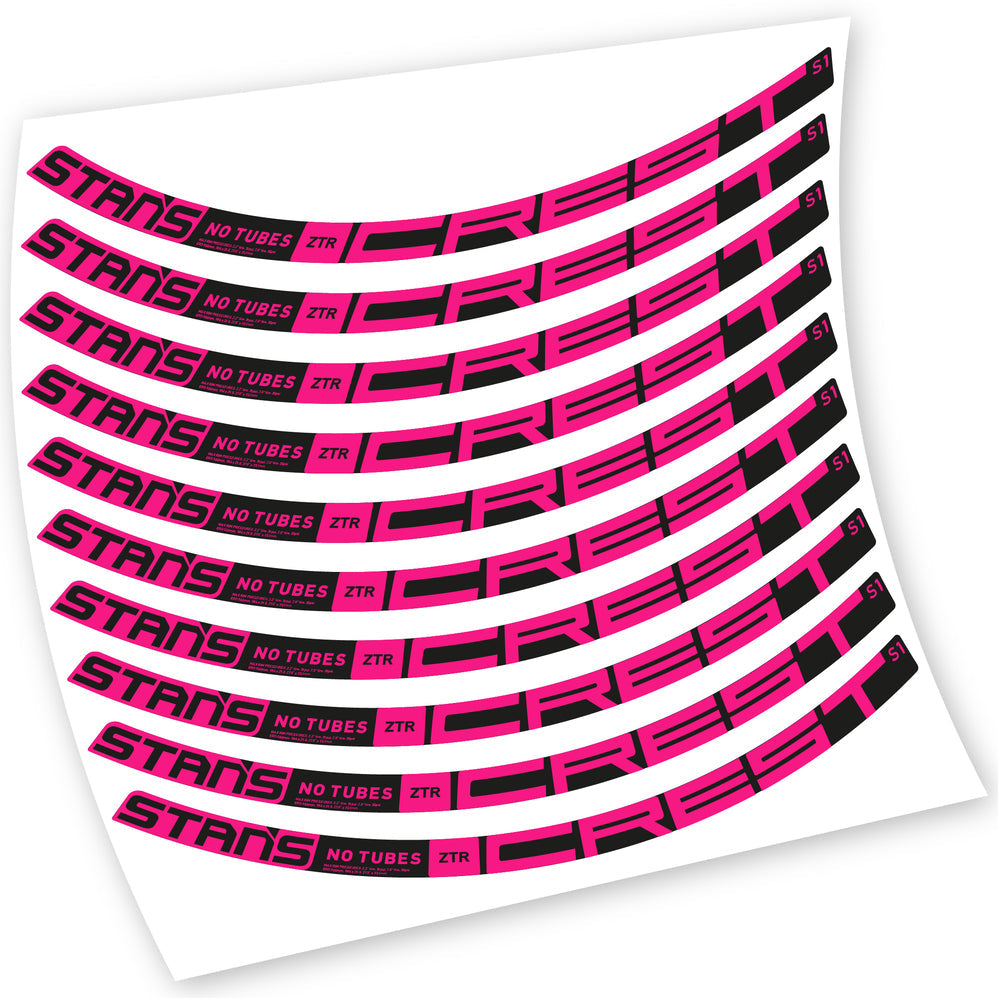 Autocollants, Stans Notubes ZTR Crest S1 2021, Roues VTT, Vélo vinyle sticker