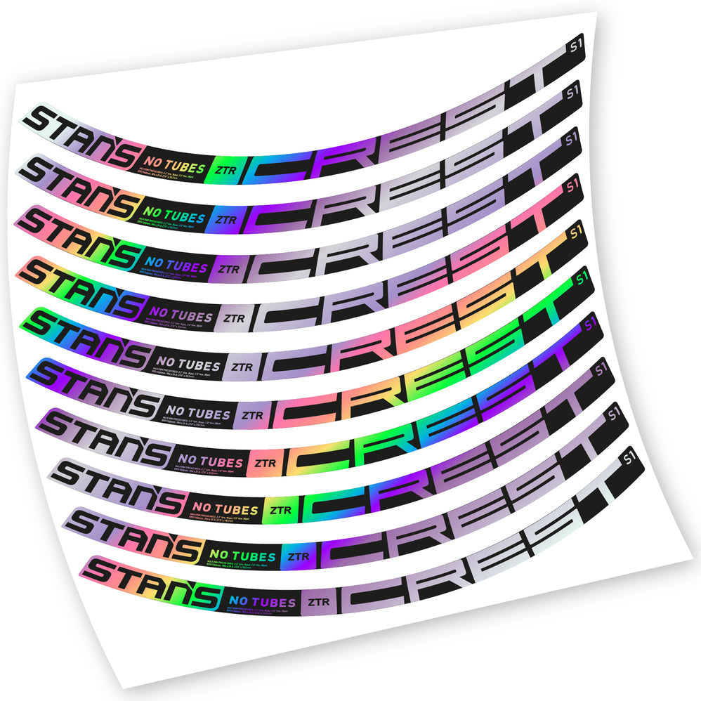 Autocollants, Stans Notubes ZTR Crest S1 2021, Roues VTT, Vélo vinyle sticker