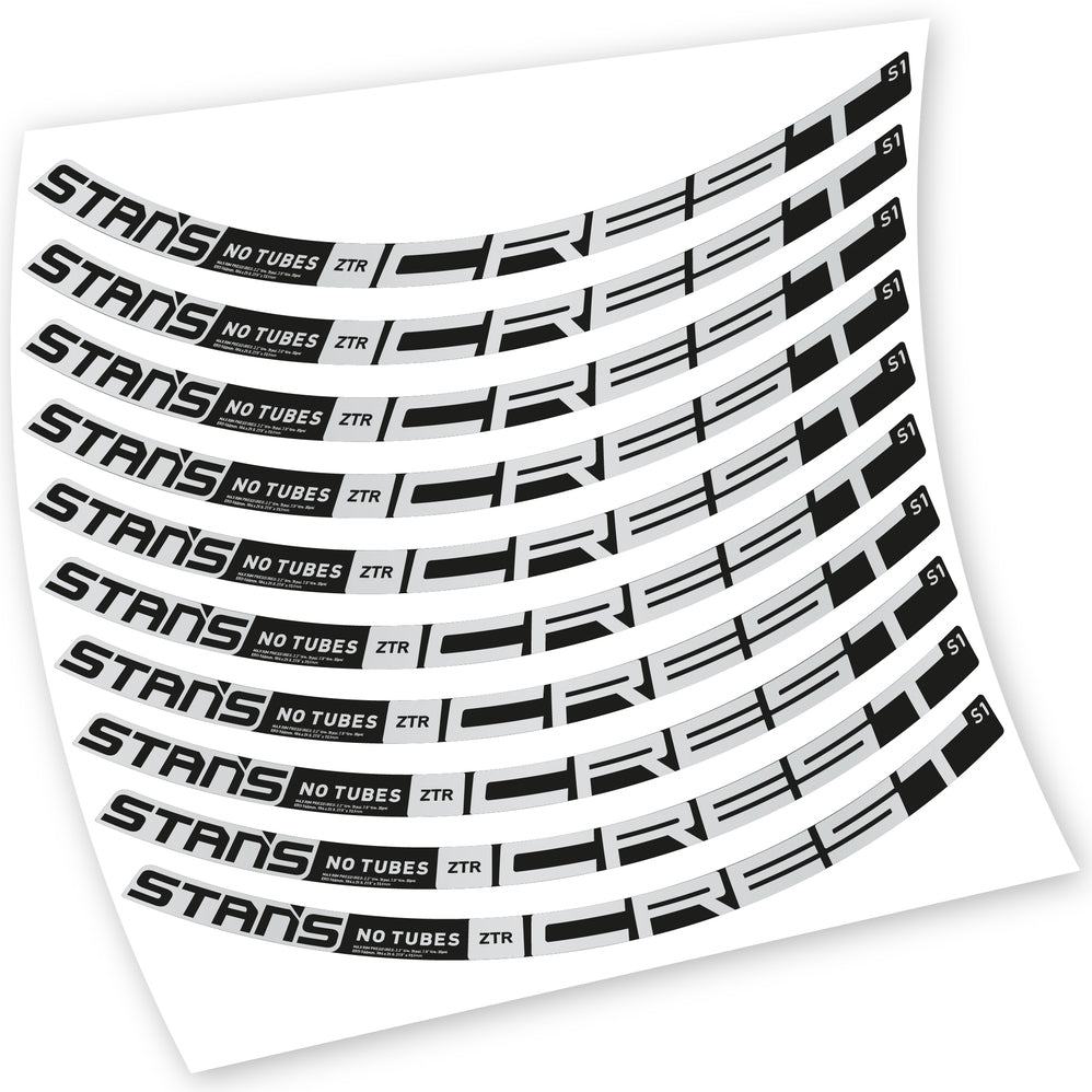 Autocollants, Stans Notubes ZTR Crest S1 2021, Roues VTT, Vélo vinyle sticker