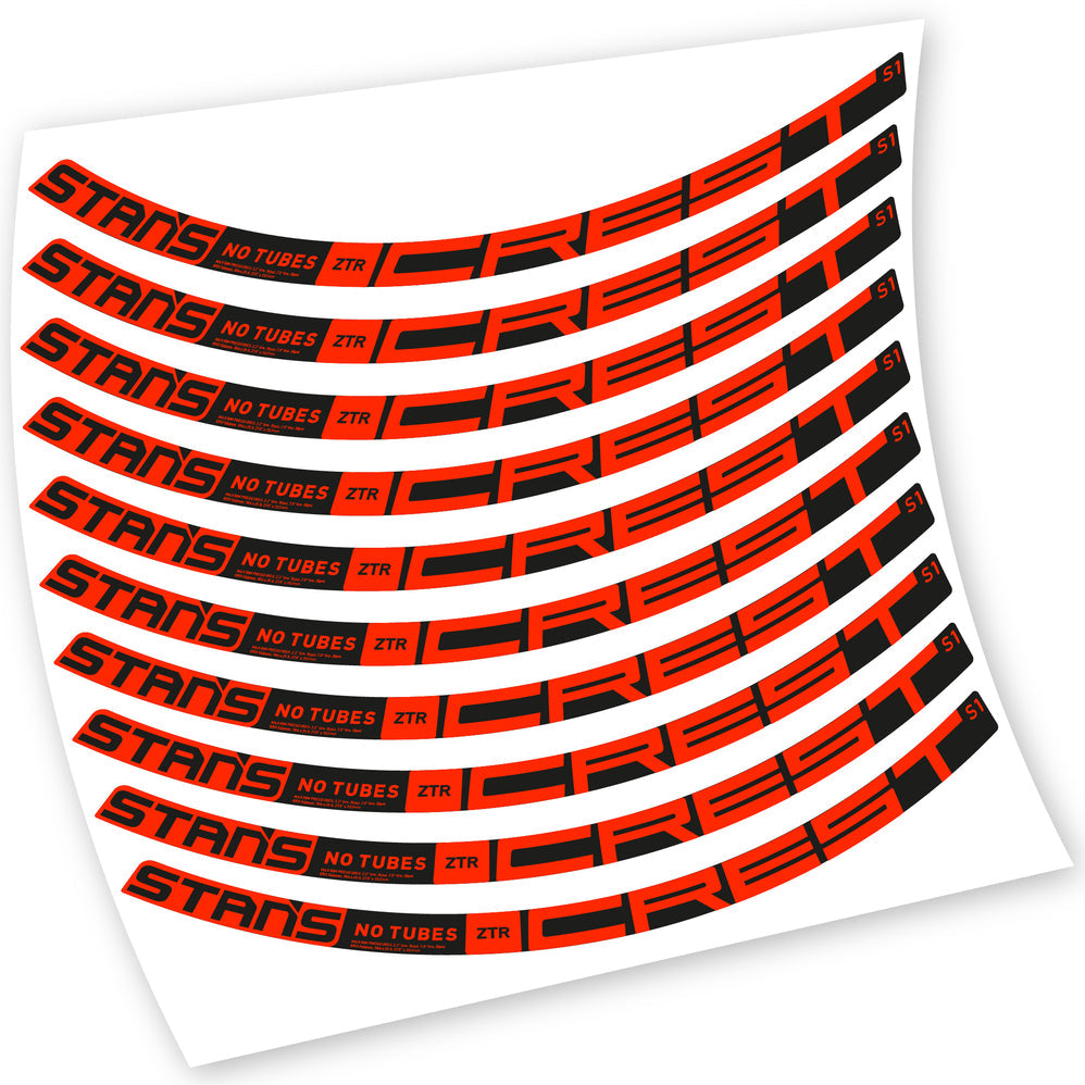 Autocollants, Stans Notubes ZTR Crest S1 2021, Roues VTT, Vélo vinyle sticker